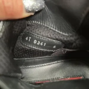 Prada | Shoes | Prada Americas Cup Blk Patent Hi Tops Gently  display picture 3